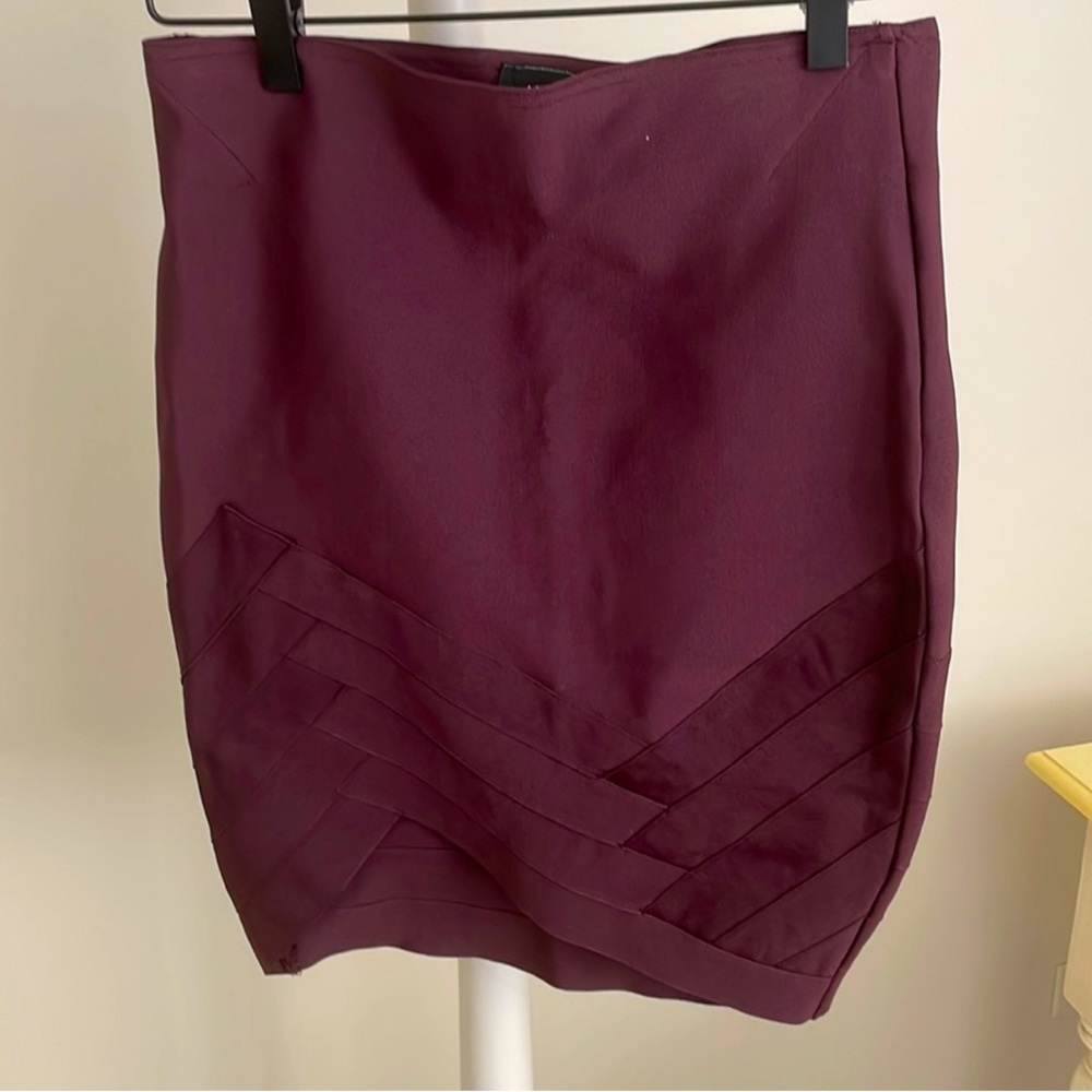 Burgundy/plum Akira skirt